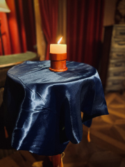 古风圆面柱式漂浮桌（附反重力可倾斜的大烛台）