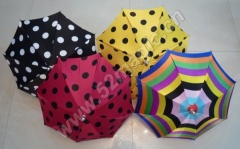 极品中号魔术伞(黑圆点红色,黑圆点黄色,白圆点黑色,彩色,红白)