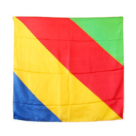 四色彩虹斜条丝巾(90cm*90cm)