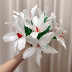高品质袖管花(白色)
