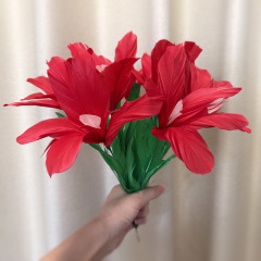 高品质袖管花(红色)