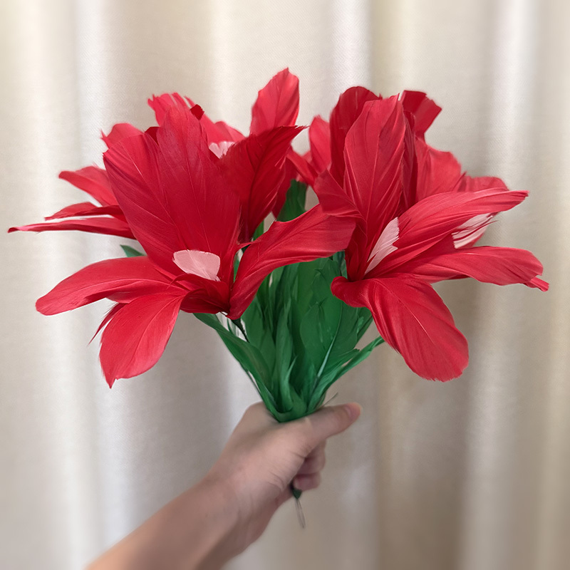 高品质袖管花(红色)