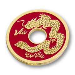 中国古钱币(红色-半美元硬币大小)