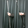 银色自动缩苗铝合金跳舞棒(二节可拆设计)