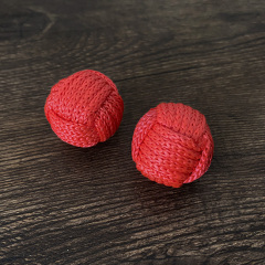 磁力杯手工编织球套装2.5-2.7cm (1普通球+1磁力球)(红/蓝/黄)