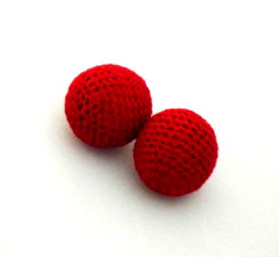 红色针织磁力球(磁力杯专用球2.5cm)