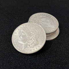 白铜制摩根币