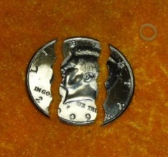 国内高仿版美金版瓶币(三折币)