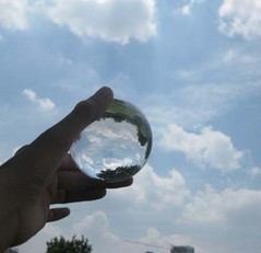 魔幻透明水晶球(7.6cm压克力制作)