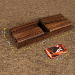 豪华喜剧滑动卡片盒（樱桃木版本）Deluxe Comedy Sliding Card Box (Cherrywood Edition)
