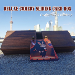 豪华喜剧滑动卡片盒（樱桃木版本）Deluxe Comedy Sliding Card Box (Cherrywood Edition)