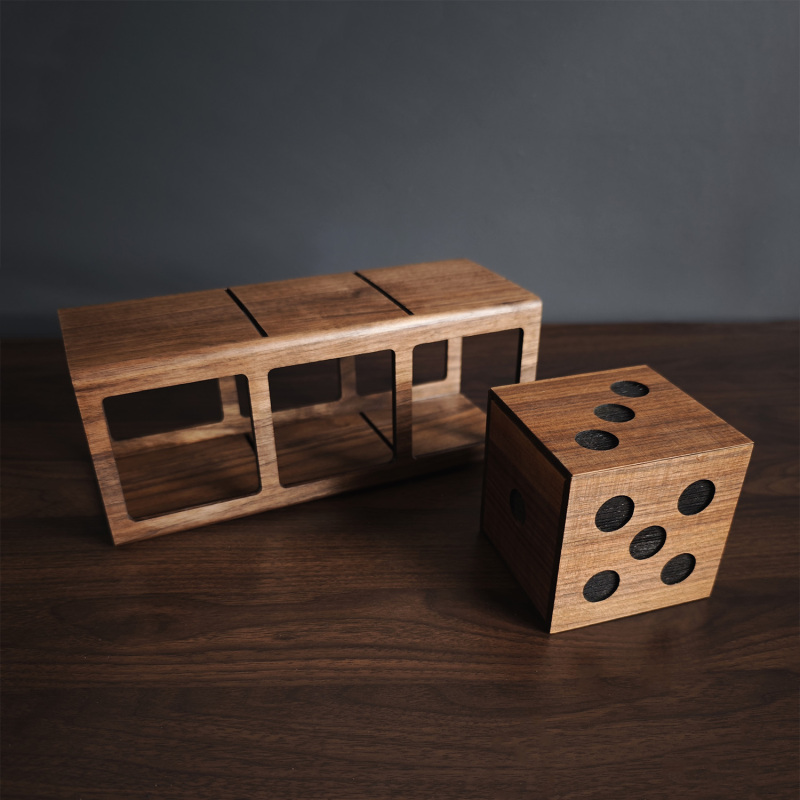 豪华骰子穿越（胡桃木版） Deluxe Die Penetration (Walnut Edition)