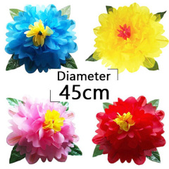 超逼真极品闪现牡丹花中号(45厘米,红/黄/粉/蓝)