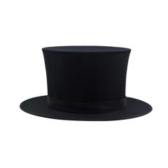 黑色弹簧礼帽 Folding Top Hat 