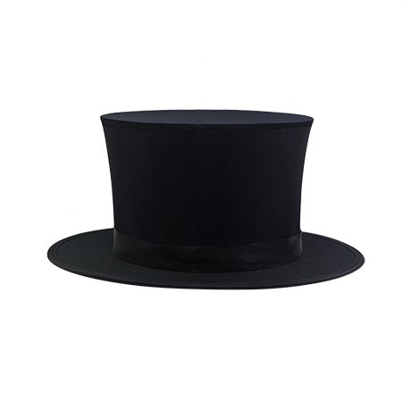 黑色弹簧礼帽 Folding Top Hat 