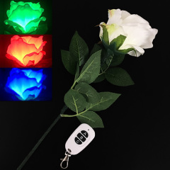 单支遥控三色玫瑰(充电版) Three-Color Light Rose (Remote Control)
