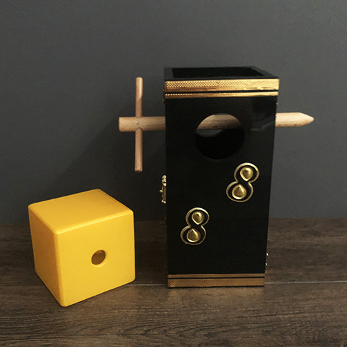 方块穿透术--方块穿木棍 Cube thru Stick