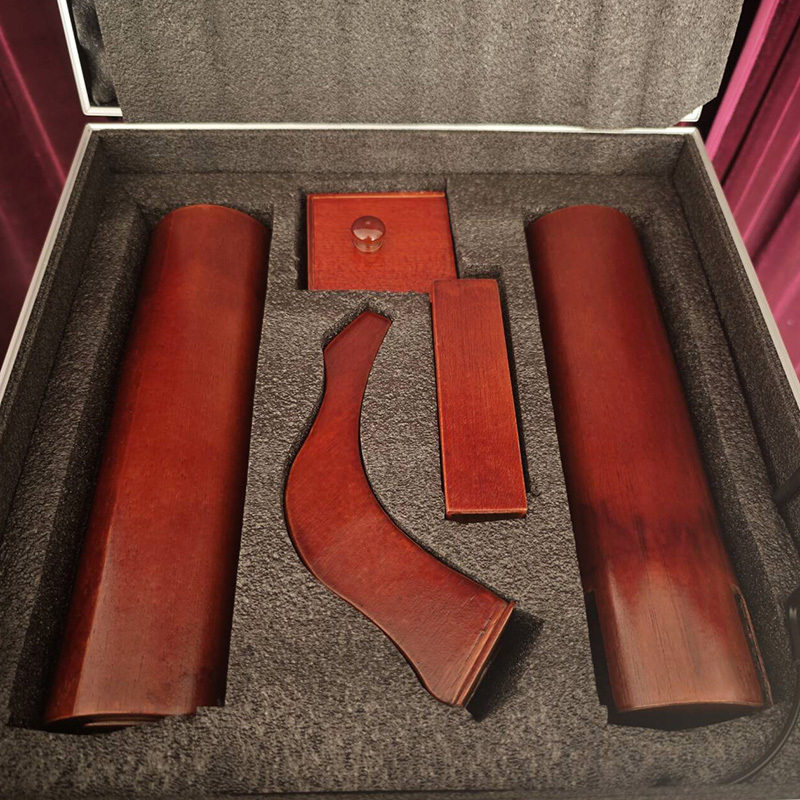 超轻经典圆面柱式漂浮桌（小木盒+木制花瓶）