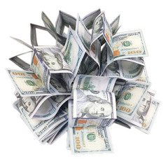 新版高弹力钞票花球(美元版本与日元版本) Spring Bills (US Dollar/Japanese Yen, Large)