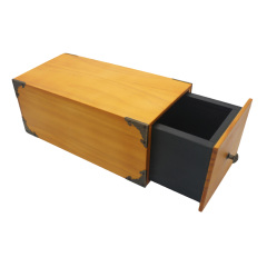 实木金属包角拉匣(30cm*15cm*12.5cm)