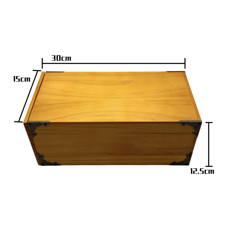 实木金属包角拉匣(30cm*15cm*12.5cm)