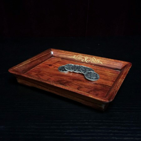 仿古聚宝魔盘(红木珍藏版)(RMB版或美金版) Multiplying Coin Tray - Professional (ROSEWOOD EDITION)