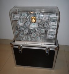 透明水晶出钱箱(美元钞票) CRYSTAL MONEY CHEST