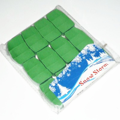 超薄日本绿色雪花纸(12颗装) Snowstorm Very Thin (12 Packs)
