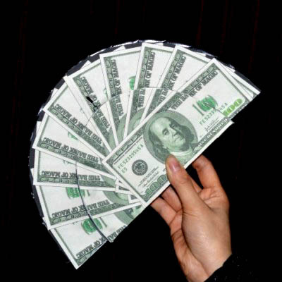 钞票变大礼帽(美元钱币图案) Bill to Top Hat Dollar Pattern