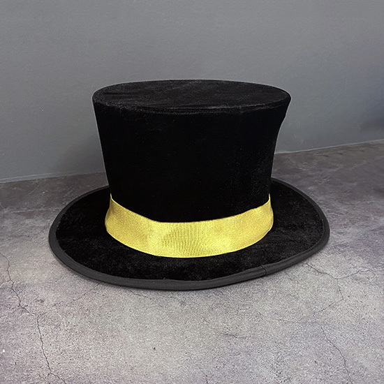 高品质弹簧礼帽(纯黑色) High Quality Spring Top Hat Black