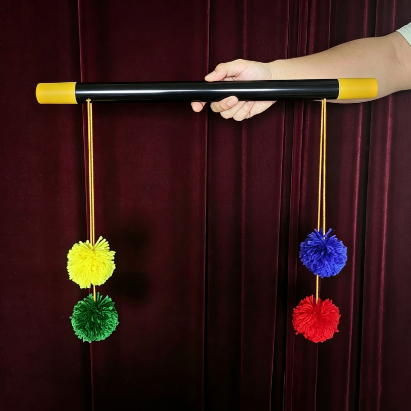 四球魔术棒（四球鸳鸯棒）Pom Pom Prayer Stick