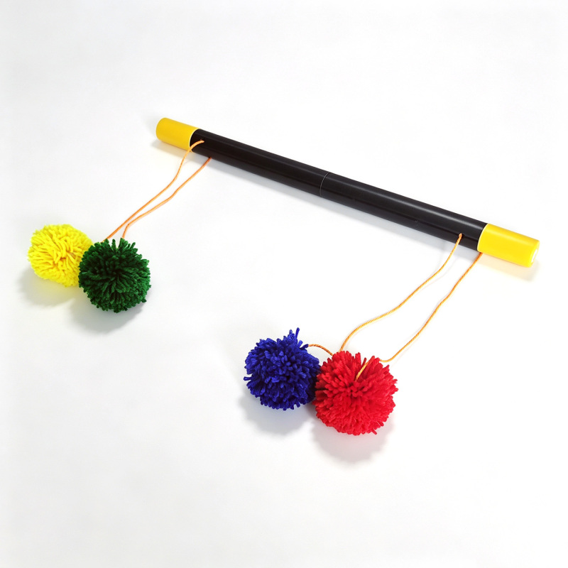 四球魔术棒（四球鸳鸯棒）Pom Pom Prayer Stick