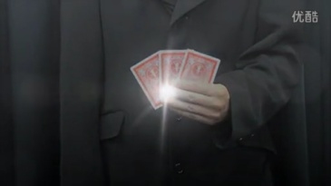 微型舞台三牌术(单车大小,1套/3张)  Automatic Three Card Monte (Poker Size,8.8x6.4cm)