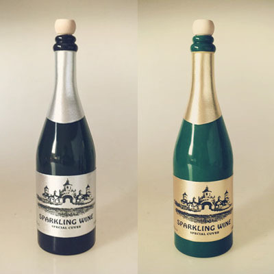 新版消失香槟酒瓶(黑色/绿色)  Vanishing Champagne Bottle - Black/Green