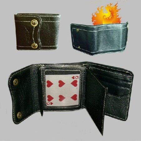 牌入烈火钱包 Magic Fire Wallet & Card to Wallet - 2in1 Trick for Pro