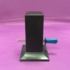 【刘谦鲁豫有约】穿心剑(剑穿戒指)黑色 Crystal Cleaver