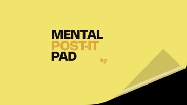 心灵便签本 (暗写便利贴) Mental Post-It Pad