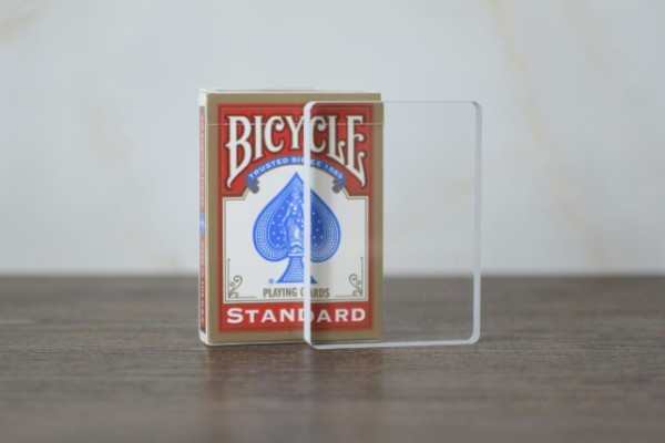 水晶透明牌块(冰牌)单车标准尺寸 Glass Card Deck