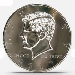 超级美元大币(25cm塑料版本,可分裂成二个) Super Jumbo Half Dollar (25cm, Plastics)