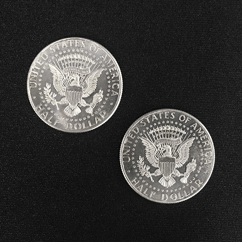 半美元双面币(鹰,双背面)塑盒装  Double Sided Half Dollar (Tails)