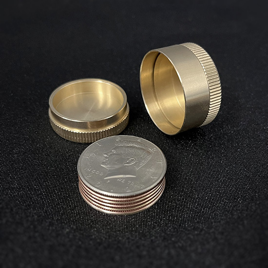铜制金钱飞渡(美金版本,锯齿) Dynamic Coins (US Half Dollar, Sawtooth)