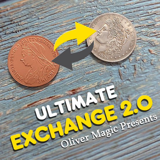 终极硬币交换2.0(三重奏硬币,摩根/维多利亚女王古币) Ultimate Exchange 2.0 (Morgan Dollar) by Oliver Magic