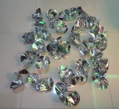 空手出25朵闪光大花(银色) Super Production 25 Flowers (Large)