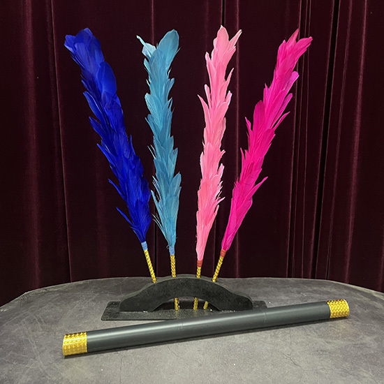 变色的羽毛掸子 Color Changing Feather Sticks