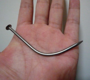 新款意念变弯钢钉(记忆金属) Super Nail Bend