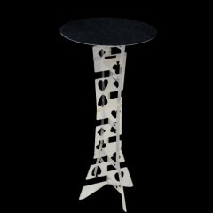 圆形铝合金折叠魔术桌(圆桌面,银色) Folding Table - Aluminium (Round Desktop, Silver)
