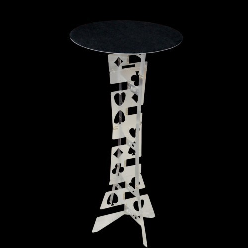 圆形铝合金折叠魔术桌(圆桌面,银色) Folding Table - Aluminium (Round Desktop, Silver)