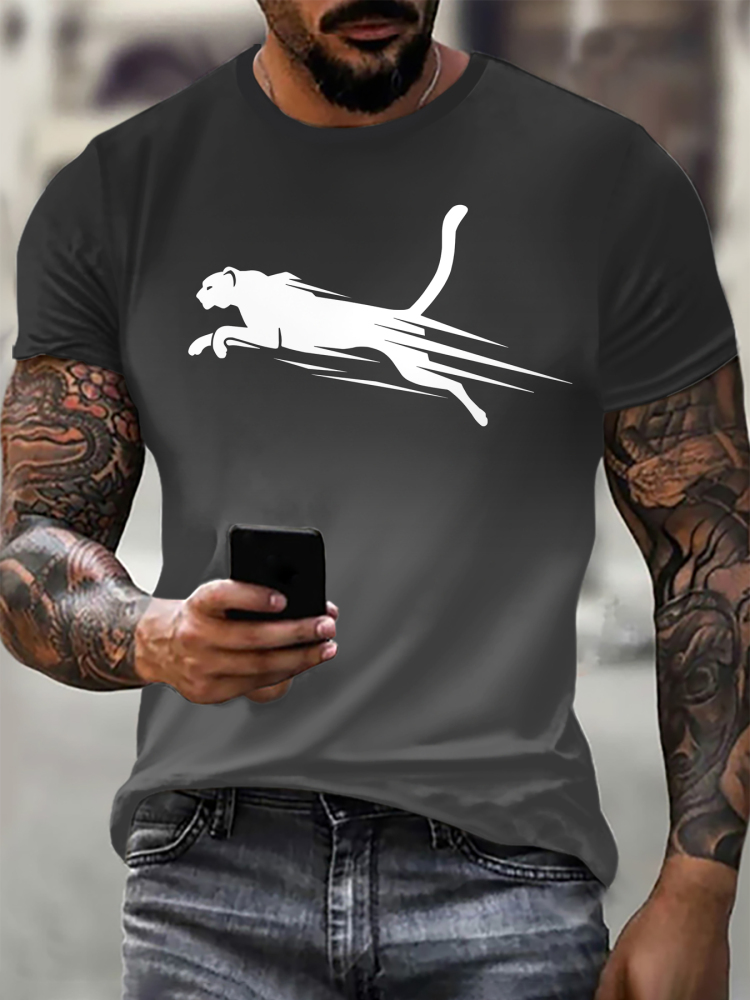 Summer Casual Men's T-shirt PUM1 Brand 3D Printing Classic Short Sleeve Running Shirt Daily Sports High Quality Cool Tops