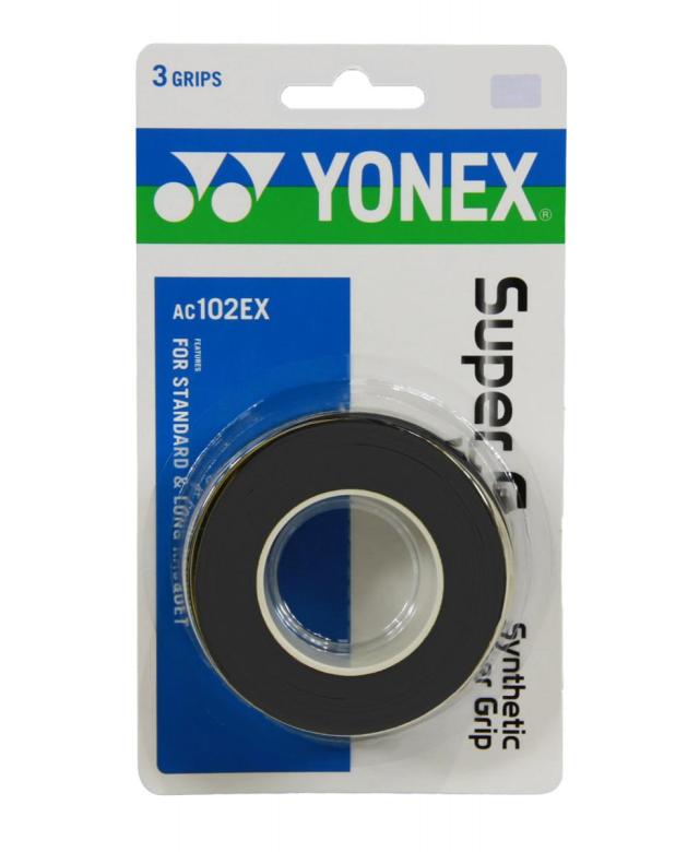 YONEX Super Grap Grip(3 wraps)-Black (AC102-3EX)