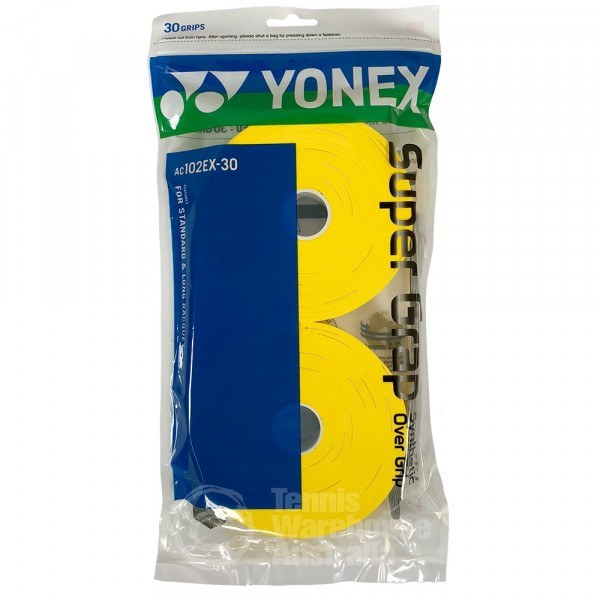 YONEX Super Grap Grip 30 Pack Coil-Yellow (AC102-30EX)